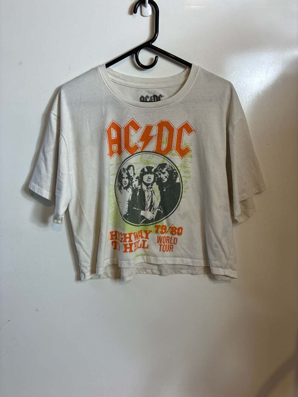 AC/DC Highway To Hell 79/80 World Tour Cropped Graphic T-Shirt